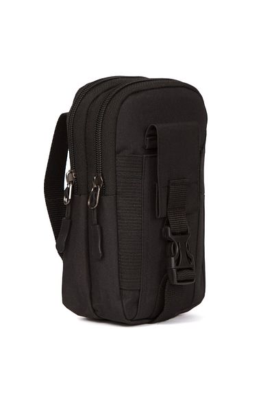 Newish Men's Black Tactical Waist and Belt Bag