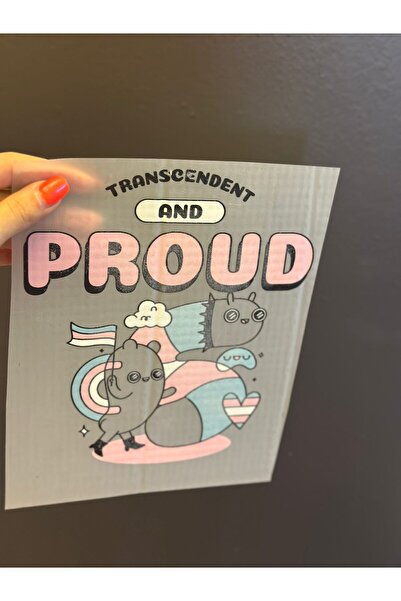 Gönülden Tasarım IMPRIMARE DE TRANSFER SCRIT PROUD ALESTIȚĂ CU FIER DE FIER 23X19 CM