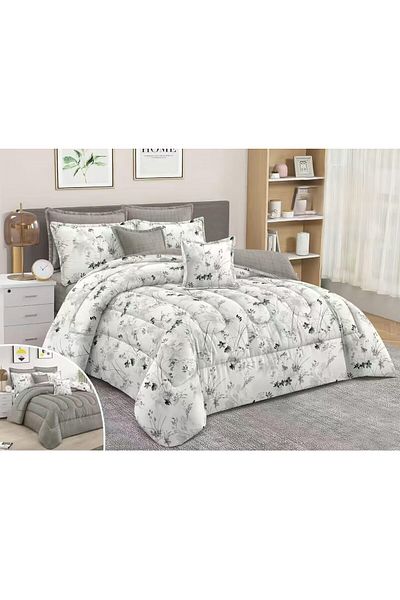 RedRosa Luxurious double bed sheet set, printed, made of microfiber, size 240*260 cm