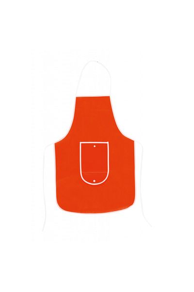UIQ Adjustable Cooking Apron with Pocket, 500 x 730 mm, Red-White