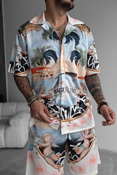 btstilist Beach Sea Satin Suit