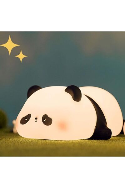 Generic Khazna Cute Panda Night Light, LED Squishy Novelty Animal Night Lamp, Nursery Nightlight for Breast