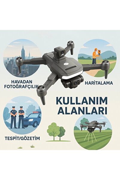 Voltico 4K Çift Kameralı Drone – 4.5” LCD Ekranlı Kumanda