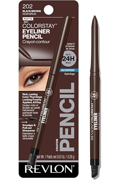 Revlon ColorStay Eyeliner, Black Brown, 0.01 oz, Matte