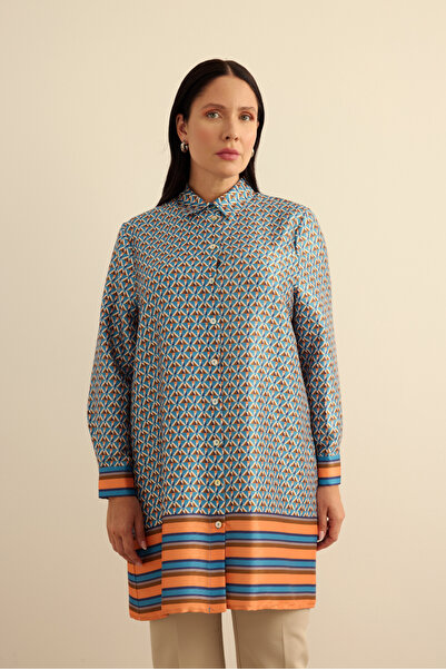 Aker Geometrik Pano Desenli Tunik
