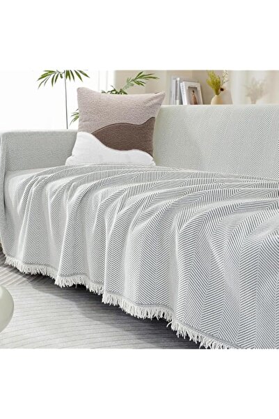 Generic Sofa Cover Sofa Slipcover for 3 Seaters Double Side Fashion Nordic St...