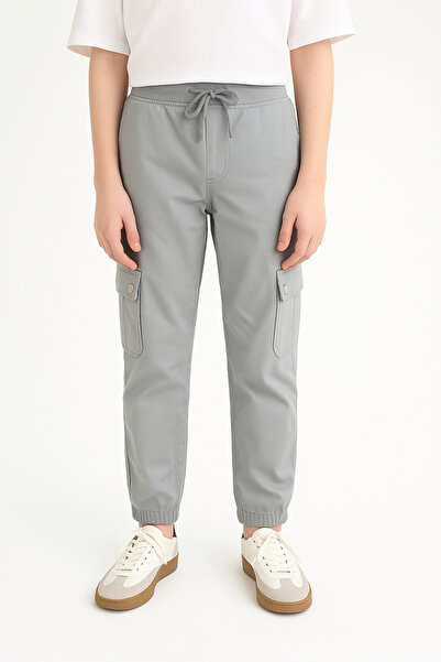 AHENGİM Erkek Çocuk Komando Cepli Beli Lastikli Okul Pantolonu AK1000-1-2