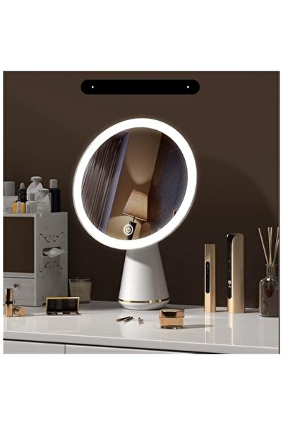 Generic مرآة كبيرة مضاءة مع أضواء، مرآة مكبرة 155 مم، مرآة مكبرة تعمل باللمس ...