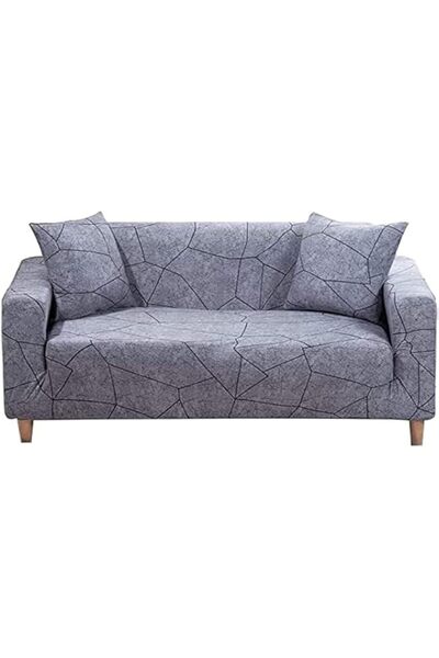 Generic غطاء أريكة مطاطي بنابض X، غطاء أريكة مطبوع من قطعة واحدة، غطاء أريكة مرن عالمي