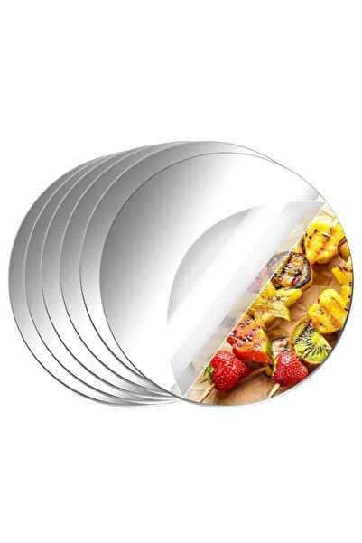 Generic مجموعة من 6 مرايا دائرية من الأكريليك من Aneco، غير زجاجية، لوحة مرآة...