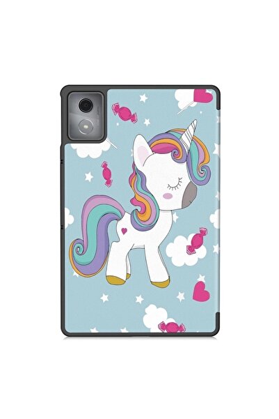 CLICK Husă pentru Lenovo Tab K11 Plus, Smart, Microfibră, Design Unicorn, Multicoloră
