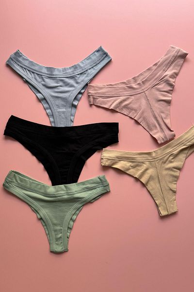 VicTroy Brazil Alure |   Modal Fabric 6-Piece Extra Piping Brazilian Cut Women's Panties (Elosia-51E04)