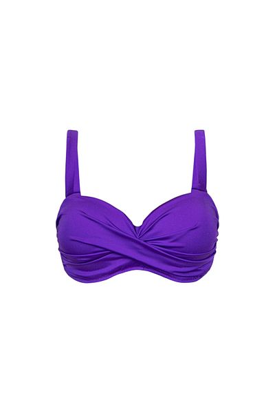 Bonesta Women's Purple Covered Flounce Bikini Bikini 042.0090-013