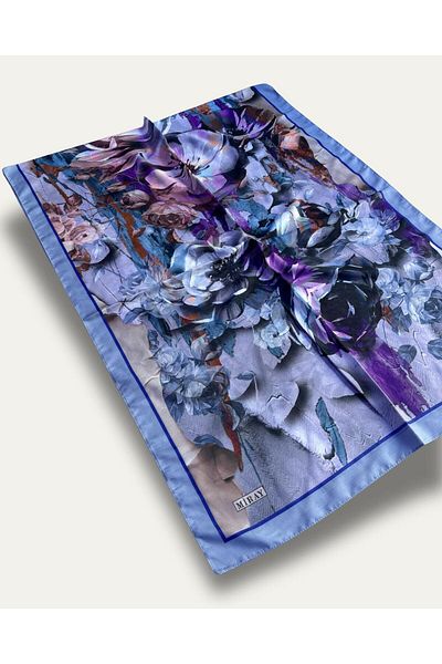 MİRAY Light comfortable cotton soft flower pattern nevada shawl