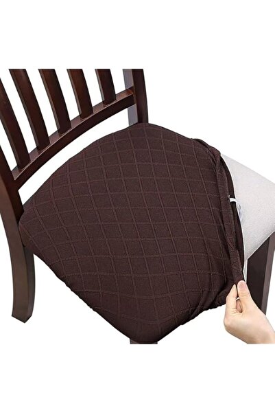 Generic Seat Covers for Dining Room Chairs Stretch Chair Seat Covers Set of 6...