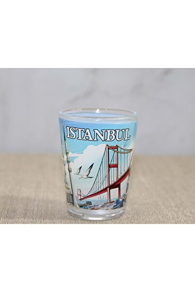 Store Istanbul Themed Glass Shot Glass 6 cm