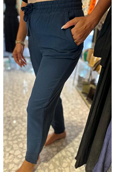 MU&ME BOUTİQUE بنطلون كتان مطاطي