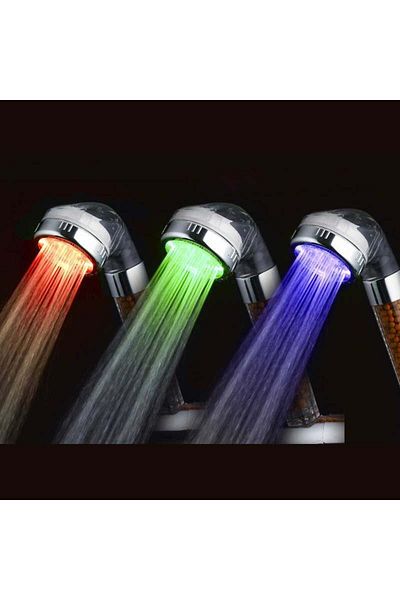 Unbrande LED Shower Filter with Temperature-Based Color Changing