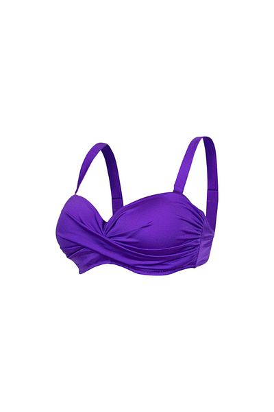 Bonesta Women's Purple Covered Flounce Bikini Bikini 042.0090-013
