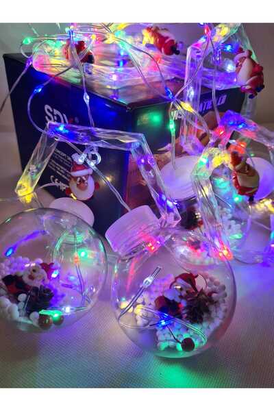 SDX Market Instalație luminoasă de Crăciun cu franjuri, figurine și globuri, ...