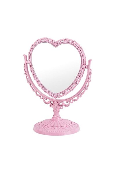 Generic JDPEYI-Pink Heart Shaped Mirror - Coquette Room Decor for Desk & Vani...