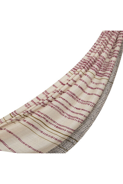 ipekevi Şal de lână cu model de clopoţei violet de nurcă