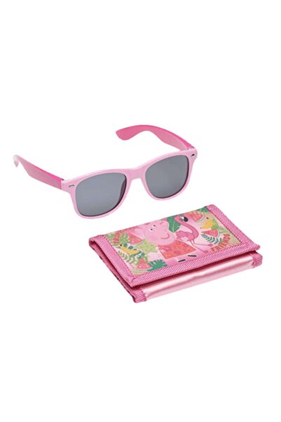 SOHO Ochelari de soare cu etui 100% protectie UV, pentru copii, Peppa Pig, Roz