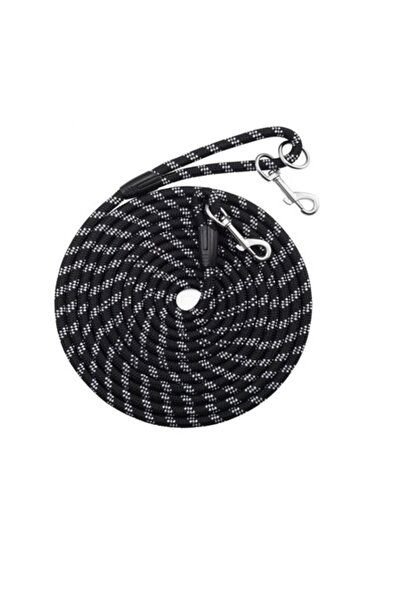 UIQ Ειδικό λουρί εκπαίδευσης σκύλων, τύπου σχοινιού, μήκους 20μ., Μαύρο