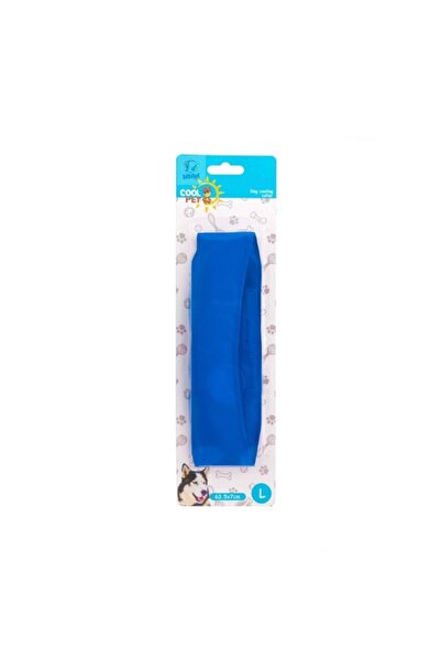 SOHO Cooling Collar for Dogs, Ultra-Resistant Adjustable Textile, Cool Off, Size M 48x6.5 cm, Blue