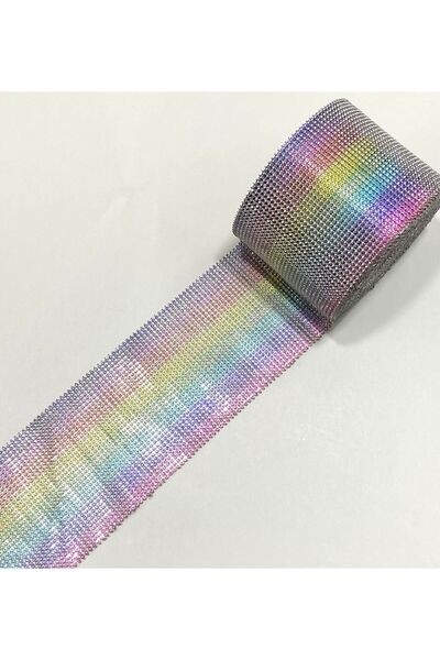 karantuhafiye Πλαστική λωρίδα γυαλιστερή / 32 σειρές / Μαρμάρινη / 1 μέτρο