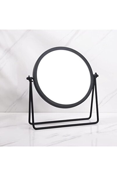 Generic Black Tabletop Single Sided Makeup Mirror, 360° Rotation Metal One-Si...
