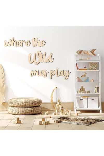 Generic Brand Kigley 5 Pcs Playroom Wall Decor 15.4" x 18" 3D Where The Wild ...