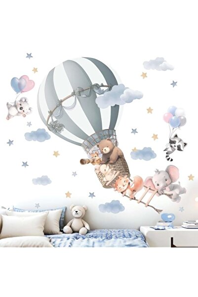 Generic Brand Animals Balloon Wall Stickers for Nursery: Baby Girls Kids Boys...