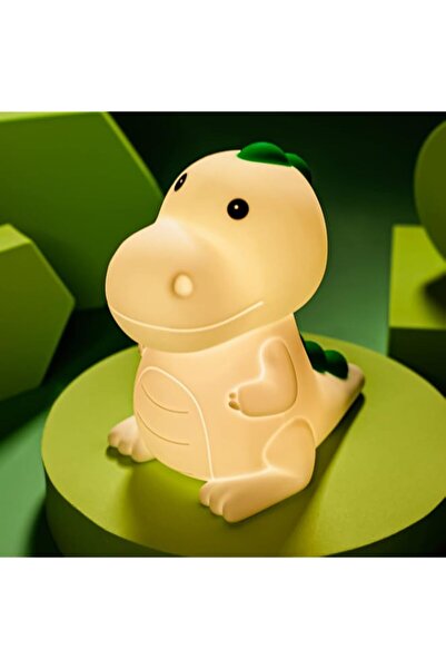 Generic مصباح ليلي LEDHOLYT للأطفال، مصباح ديناصورات لطيف من السيليكون للأطفا...