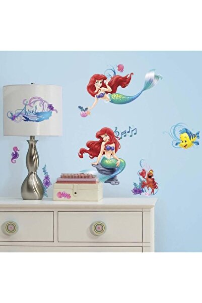Generic ملصقات حائط قابلة لإعادة الوضع من روم ميتس ديزني حورية البحر الصغيرة،...
