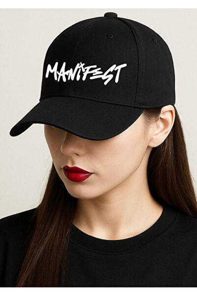 lewibafashion MANİFEST GRUP ÖZEL TASARIM PREMİUM BASKILI MOR ÇEMBER İÇERİSİNE TASARIMLI ŞAPKA-KEP