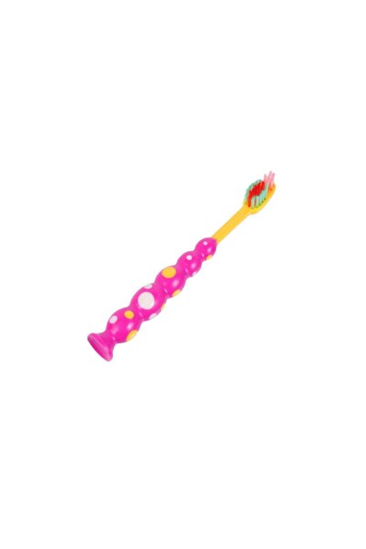 SOHO Children's Toothbrush 3+, Soft Bristles, Suction Cup, Multicolor