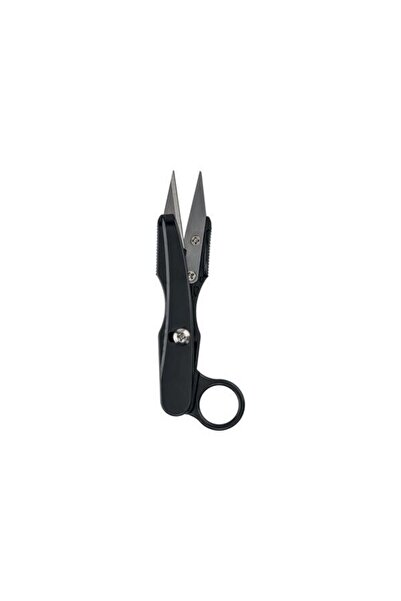 UIQ Thread Scissors with Finger Support, 13cm Length, Black