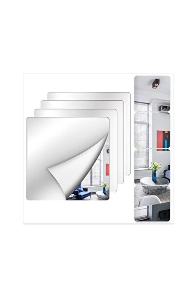 Generic مرآة حائط Shiftshade بطول كامل، 10 × 10 بوصة، بلاط مرآة غير قابل للكسر لغرفة النوم والمنزل وباب صالة الألعاب الرياضية، A