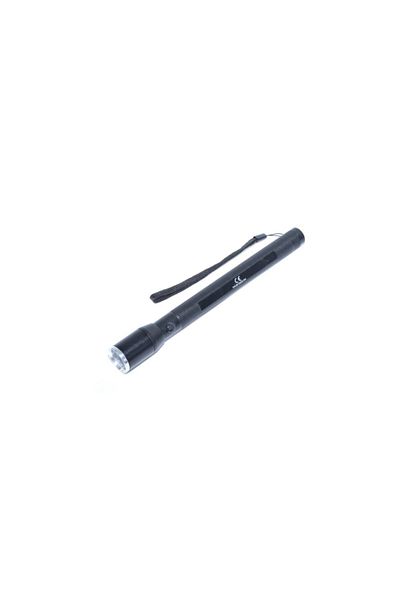 SOHO Lanterna metalica LED zoom, 3 W, multifunctionala, alimentare 3x AA, Negru