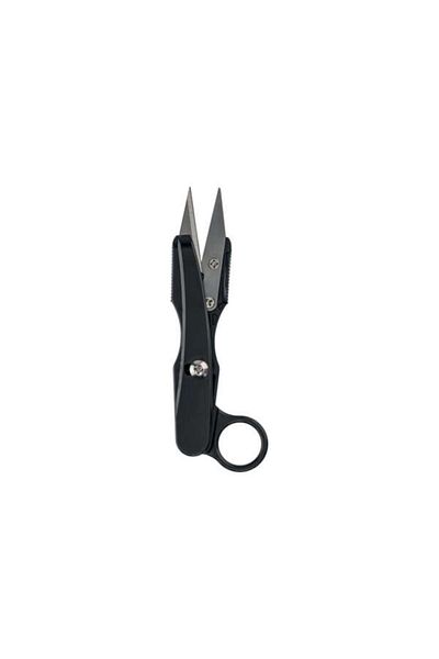 UIQ Thread Scissors with Finger Support, 13cm Length, Black