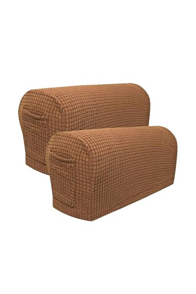 Generic أغطية مسند ذراع أريكة جارايما، أغطية مسند ذراع مع جيب، واقي مسند ذراع أريكة مرن قابل للإزالة