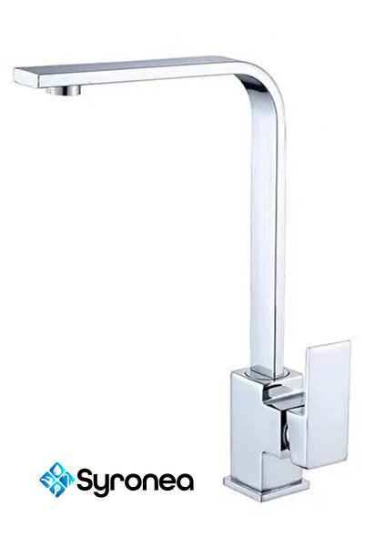 VSA Square Kare Krom Mutfak Eviye Lavabo Bataryası Banyo Mutfak Musluk 360 De...