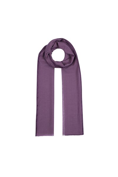 ipekevi Purple Plain Stripe Modal Silk Shawl