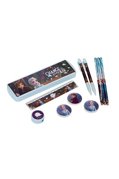 SOHO Case with 10 writing accessories for schoolchildren, Frozen II character...