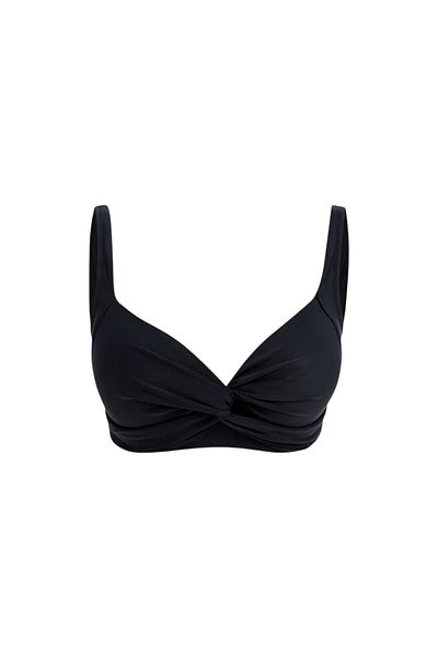 Bonesta Women's Black Covered Flounce Bikini Bikini 042.0090-001
