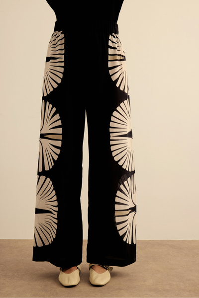 Aker Geometrik Desenli Cotton Yaz Serinliği Pantolon