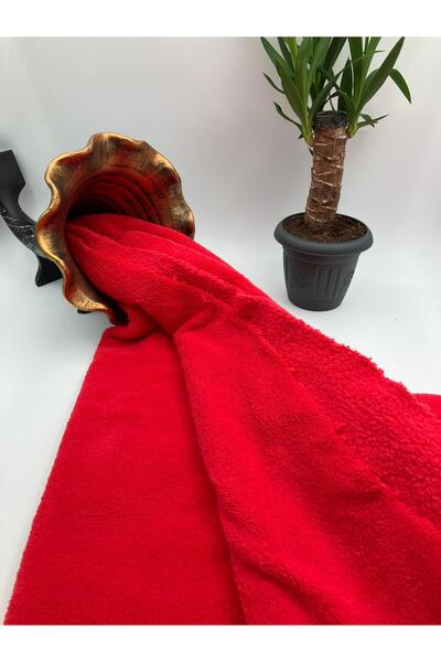 Bursa Kumaş Red Plush Welsoft Fabric – Elegance and Comfort Together