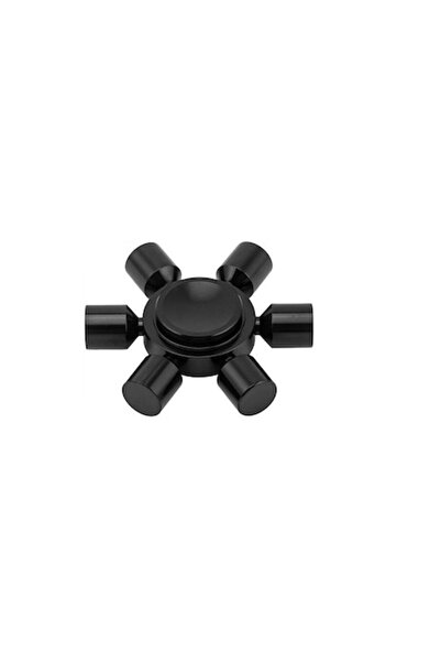 Dalip Baby Jucărie interactivă antistres, Fidget Spinner, 6 capete Lite, negru