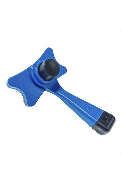 UIQ Small Brush for Animal Hair, 13cm, Blue